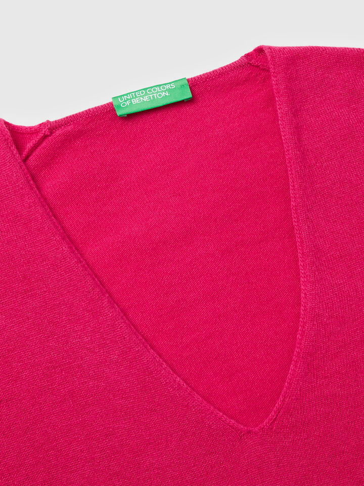 V NECK SWEATER L/S Women image number 7